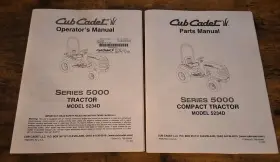 769-00989 CUB CADET Tractor Operators Manuals