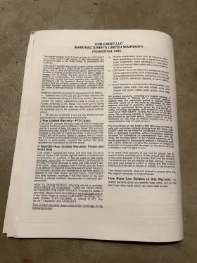 769-01514A CUB CADET Operators Manual #2