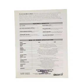 773-0543 CUB CADET Brochure Trimmer Mowers #3