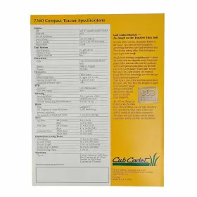 773-0748 CUB CADET Tractor Brochure #2
