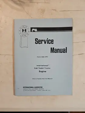 GSS-1292 CUB CADET Tractor Engine Service Workshop Manual