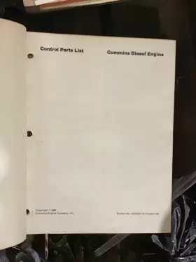 3379133-10 CUMMINS Engine Control Book Bulletin #2