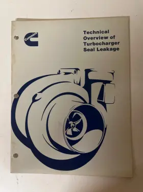 3387244-R CUMMINS Technical Overview Turbocharger Seal
