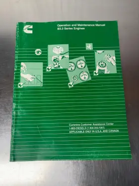 3666417-00 CUMMINS Diesel Engine Operators Manual