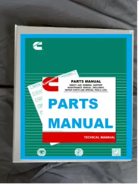 370HP CUMMINS Marine Cpl Printed Manual Binder