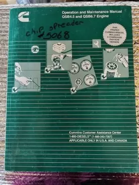4021531 CUMMINS Diesel Engine Operation Manual