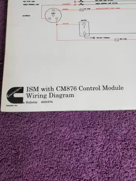 4021574 CUMMINS Ism Control Module Wiring Laminated #2