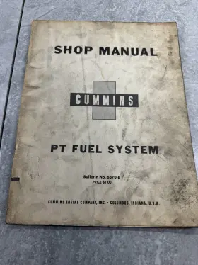 6370-E CUMMINS Manual Fuel