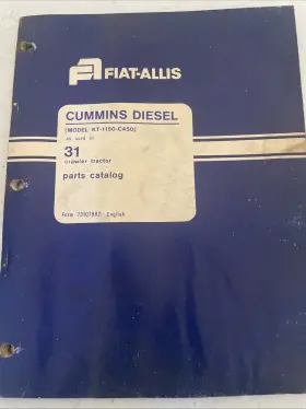 73107982 CUMMINS Fiat Allis Crawler Tractor Diesel Catalog