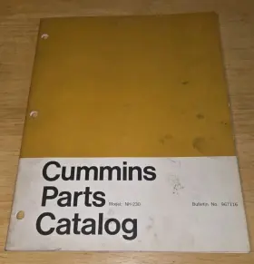967116 CUMMINS Engine Manual Book Catalog Printing