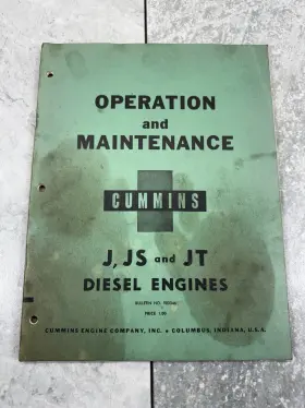 983346 CUMMINS Js Jt Diesel Engines Unit Rebuilding Manual