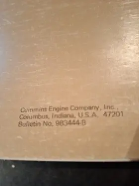 983444-B CUMMINS Diesel Engines Manual Wiring Diagrams #2