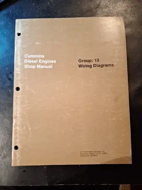983444-B CUMMINS Diesel Engines Manual Wiring Diagrams