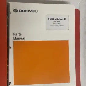 220LC-III DAEWOO Solar Excavator Book Manual #3