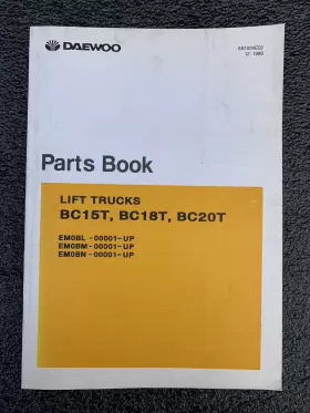 BC20T DAEWOO Lift Forklift Book Manual