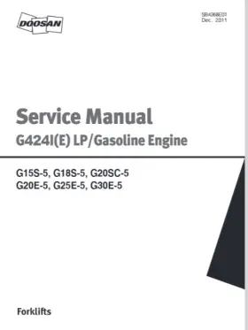 G20SC-5 DAEWOO Engine Service Repair Manual Pdf Usb