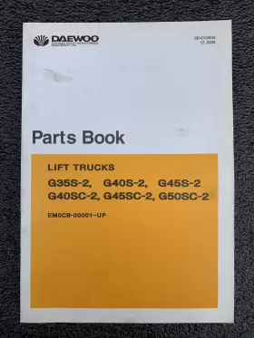 G50SC-2 DAEWOO Lift Forklift Book Manual