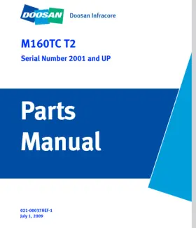 M160TC DAEWOO Doosan Loader Catalog Manual Pdf Usb