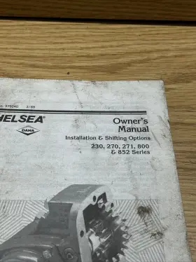 379135 DANA Chelsea Transmission Owners Manual Book #2