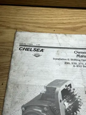 379135 DANA Chelsea Transmission Owners Manual Book #3