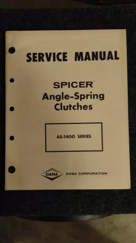 13016 DANA SPICER Angle Spring Service Manual