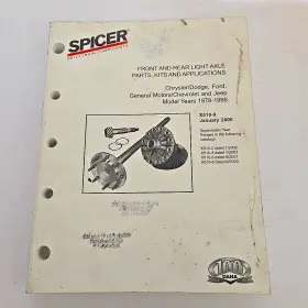 X500-S92 DANA Spicer Illustrated Axle Superseding