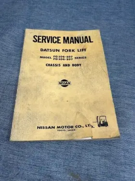 FG106-107 DATSUN Forklift Service Manual Chassis Body