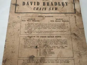 355.83132 DAVID BRADLEY Sears Chainsaw Chain Saw Operating #2