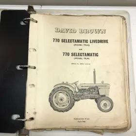 TP618 DAVID BROWN Selectamatic Livedrive Tractor Catalog