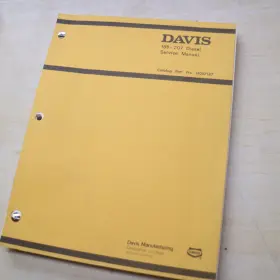 H007187 DAVIS Diesel Engine Service Repair Manual Book