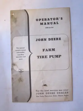 OM-C6-353 DEERE Farm Tire Pump Manual Operator