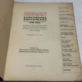 DR-324 DELCO REMY Electrical Operation Handbook #2