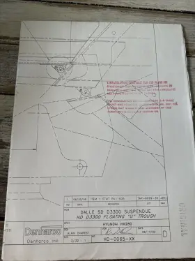 HD-0065-XX DENHARCO Delimber Floating Trough Drawing Manual