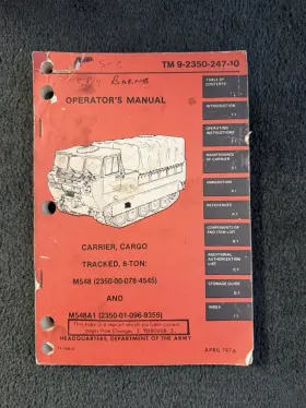 9-2350-247-10 DEPARTMENT OF THE ARMY Manual Cargo Carrier