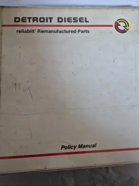 17SE1000 DETROIT Diesel Reliabilt Manual