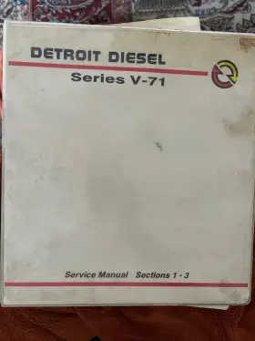 6SE164 DETROIT Diesel Manual Sections Engine Service Repair