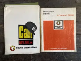 6SE337 DETROIT DIESEL Engine Operators Manual Service