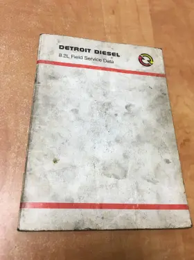 6SE464 DETROIT DIESEL Field Service Data Manual Book Pocket