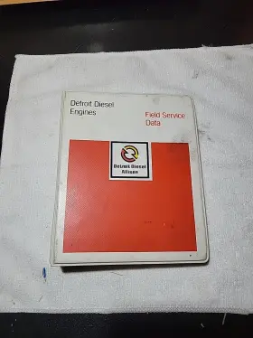 7SE250 DETROIT DIESEL Field Service Data Book Manual