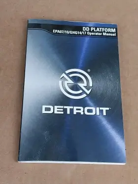 GHG14 DETROIT Diesel Platform Engine Operator Manual