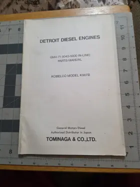 GM4-71 DETROIT Diesel Engines Line Manual Kobelco