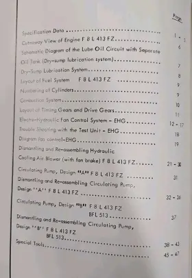 0291-1930 DEUTZ Bfl Service Supplement Workshop Manual Diesel #3