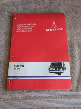 2911819 DEUTZ Air Cooled Diesel Engines Workshop Manual