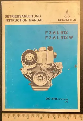 297-3105 DEUTZ Engine Operators Instruction Manual