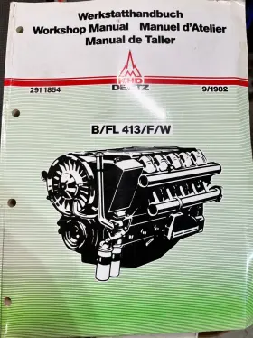 413-F-W DEUTZ Werkstatthandbuch Workshop Engine Service