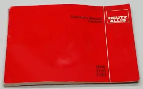 7085 DEUTZ ALLIS Tractor Owners Operators Manual