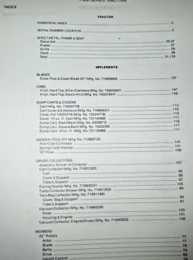 T818 DEUTZ ALLIS Lawn Garden Tractor Catalog Manual #3