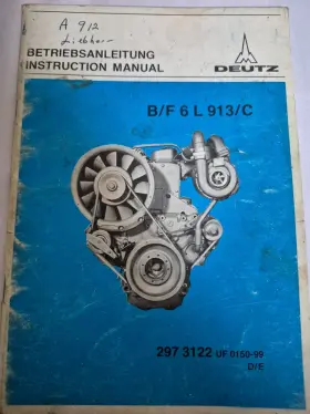 F6L913 DEUTZ Instruction Manual Uf