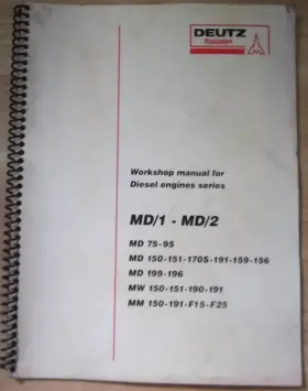 MM150 DEUTZ Engine Service Repair Workshop Manual