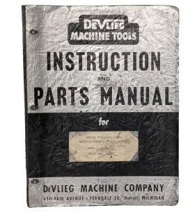 4B-60 DEVLIEG Spiramatic Boring Milling Jigsaw Instruction